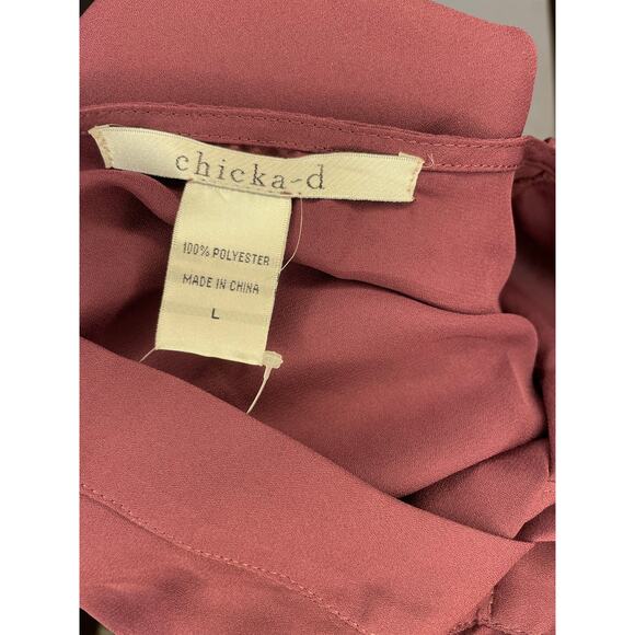 NWT Texas A&M Maroon Blouse by Chicka-d Sz L Game Day Ready Aggies SEC ATM logo - Picture 2 of 9